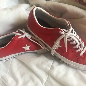 Red converse one star
